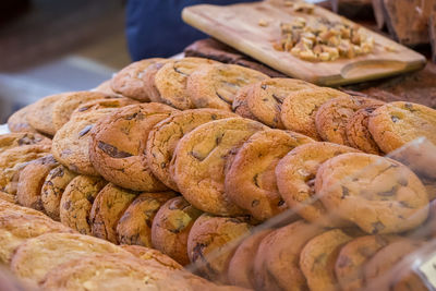 Close-up of bread for sale