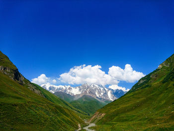 Scenic view of mountain shkhara