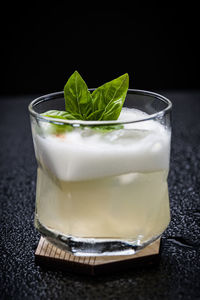 Close-up of drink on table