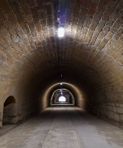 View of empty tunnel