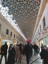 Group of people walking in city