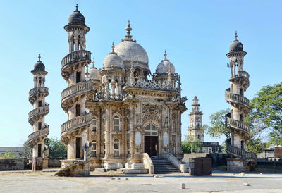 View of historic building against clear sky