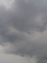 Low angle view of storm clouds in sky