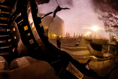 View of building at night