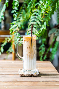 Close-up of drink on table