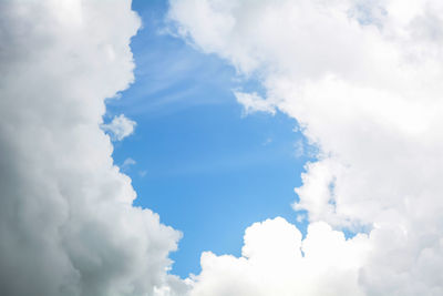 Low angle view of clouds in sky