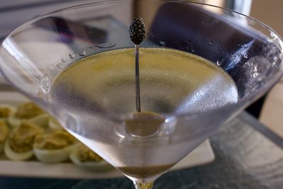 Close-up of drink in glass