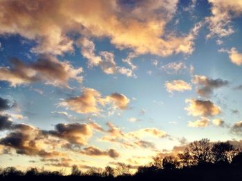 Low angle view of cloudy sky