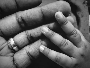 Close-up of hands