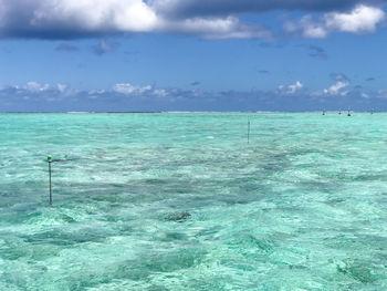 Scenic view of sea against sky