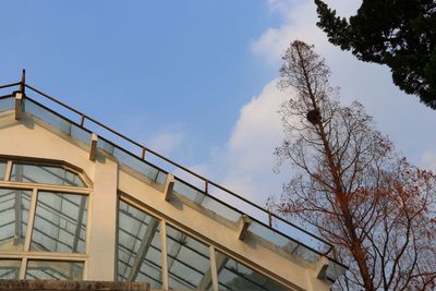 Low angle view of building against sky