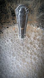 Close-up of water in bathroom