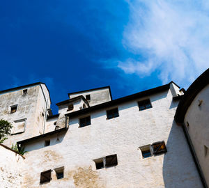 Low angle view of castle against sky