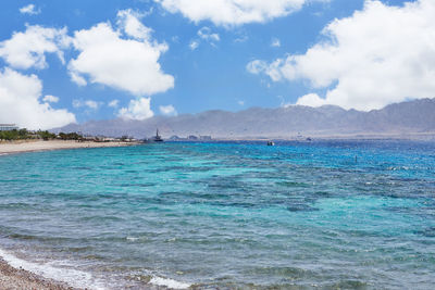 Scenic view of sea against sky