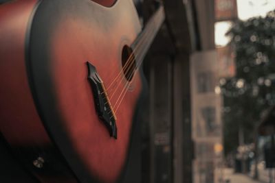 Close-up of guitar