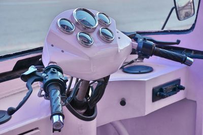 Close-up of vintage car