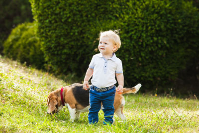 Full length of dog