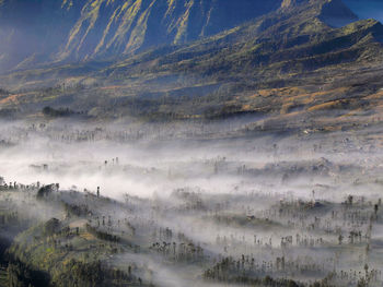 Aerial view of landscape against sky