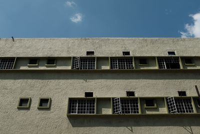 Low angle view of building against sky