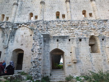 Low angle view of historical building