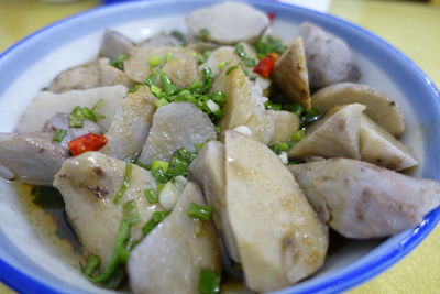 Close-up of salad in plate