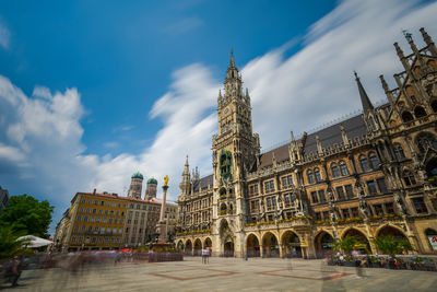 Munich, marienplatz, buildings against sky in city