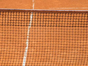 Close-up of tennis court