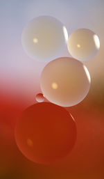 Close-up of balloons