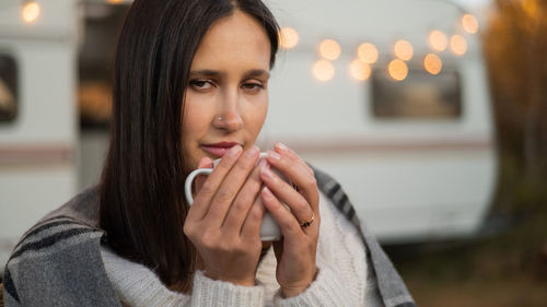 Young woman using mobile phone