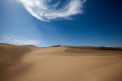 Scenic view of desert against sky