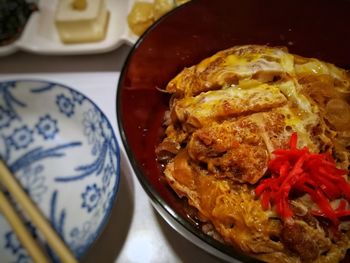 Close-up of food in plate