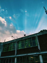 Low angle view of building against sky