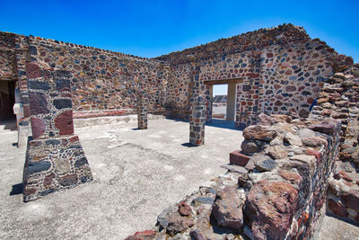 Old ruined building against clear sky