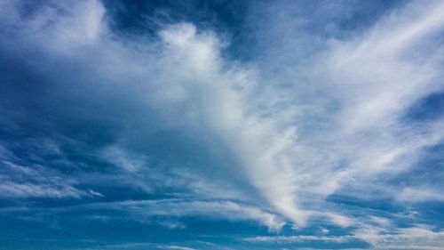 Low angle view of cloudy sky