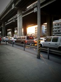 View of empty railroad tracks