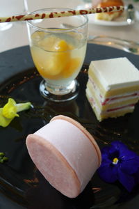 Close-up of food on table