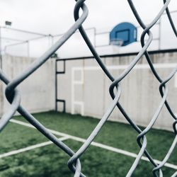 Close-up of chainlink fence