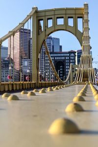 Surface level of bridge
