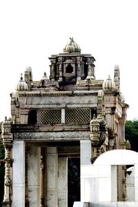 Low angle view of old building against sky