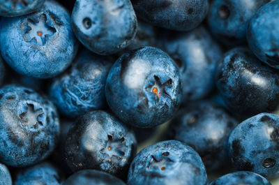 Full frame shot of blueberries