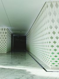 Empty corridor of building