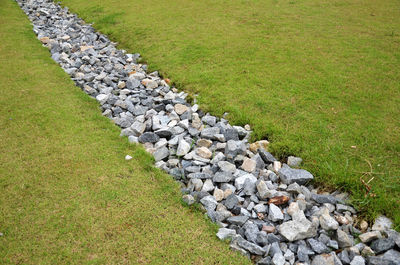 Detail shot of stone wall