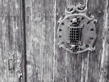 Close-up of old wooden wall