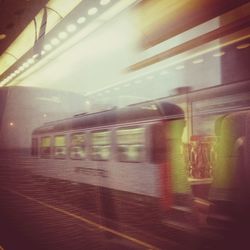 Blurred motion of blurred lights