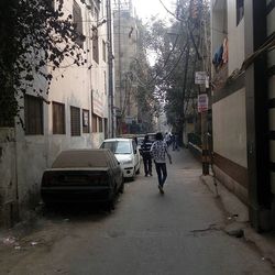 City street with buildings in background