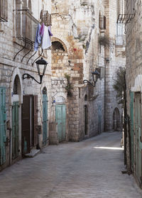 View of old buildings in jerusalem