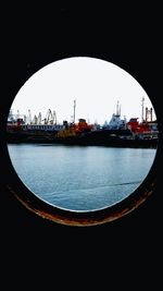 View of sea against sky seen from boat