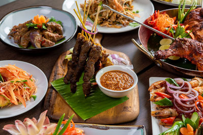 Varieties of malaysian local signature delight and delicacies.