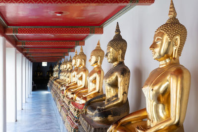 Statue of temple in building