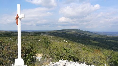 Scenic view of landscape against sky